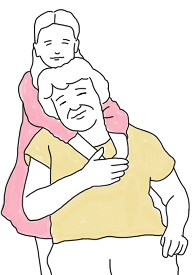 孫や親戚と自宅気分でのんびりと